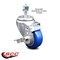 Service Caster 3.5 Inch Blue Polyurethane Wheel Swivel 1/2 Inch Threaded Stem Caster with Brake SCC-TS20S3514-PPUB-BLUE-TLB-121315 - alternate 3